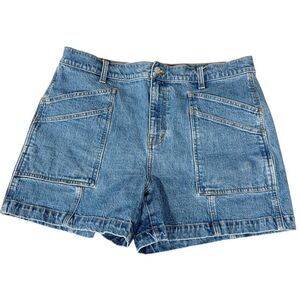 Madewell Women’s The Perfect Vintage Mid-Length Cargo Jean Shorts Size 32